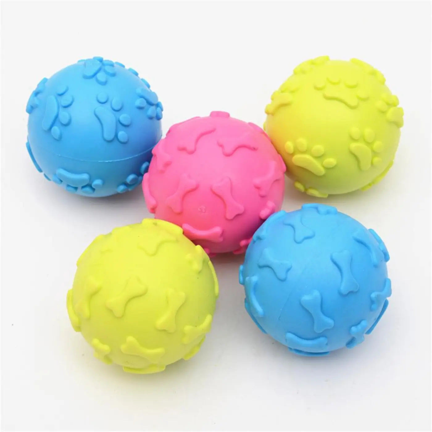 The Ball Depot small pet ball: TPR rubber pet whistle ball