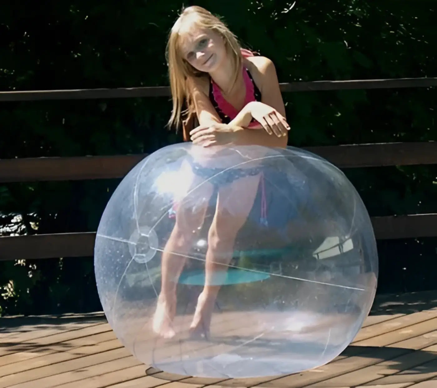 The Ball Depot clear beach ball: Transparent Inflatable Beach Ball