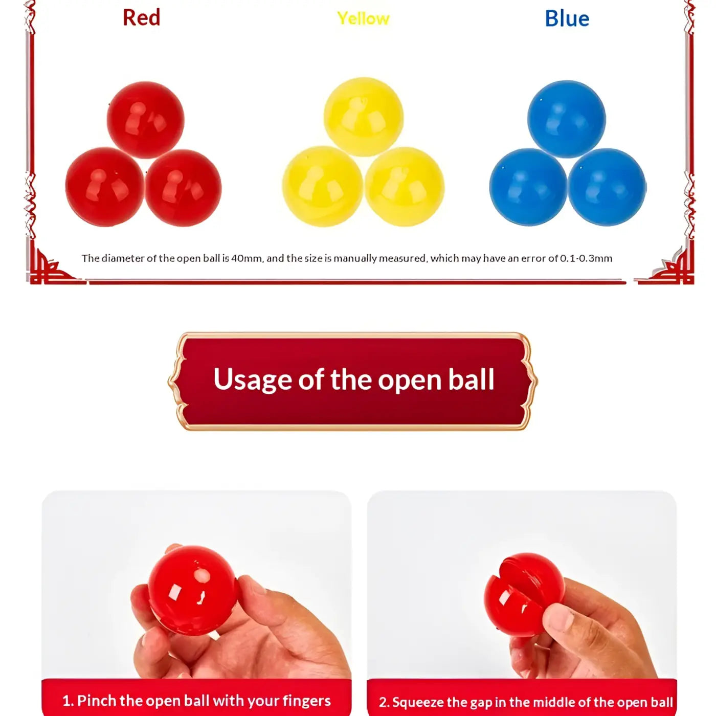 The Ball Depot bulk: Transparent Lottery Prop Plastic Ball For Lottery Box
