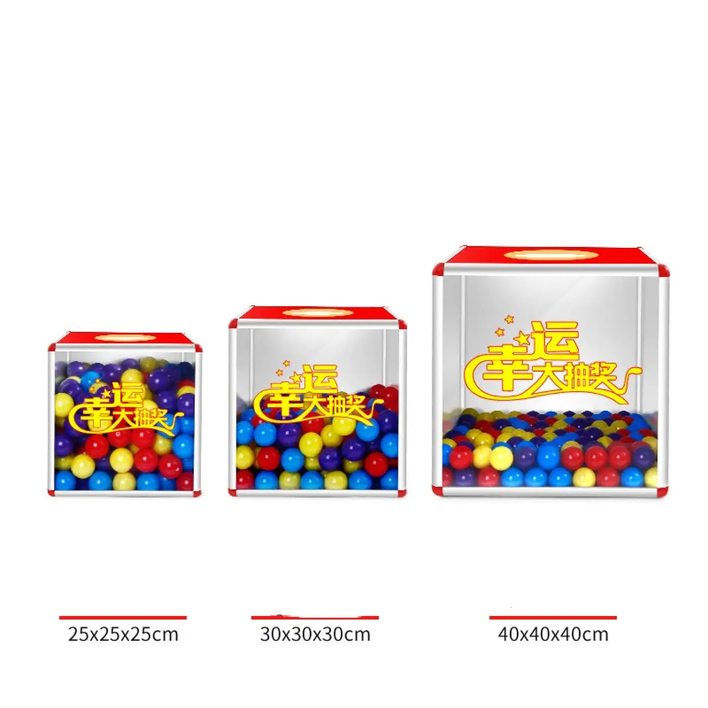 The Ball Depot bulk: Transparent Lottery Prop Plastic Ball For Lottery Box