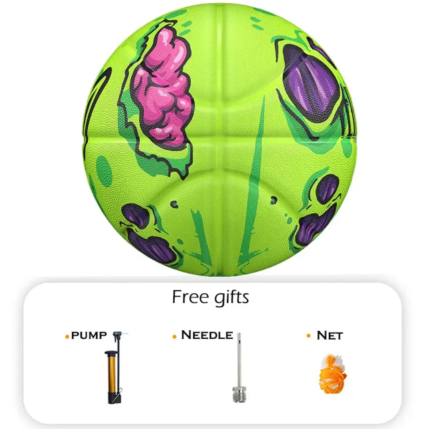 The Ball Depot basketball: Veidoorn Premium Green Rubber Basketball