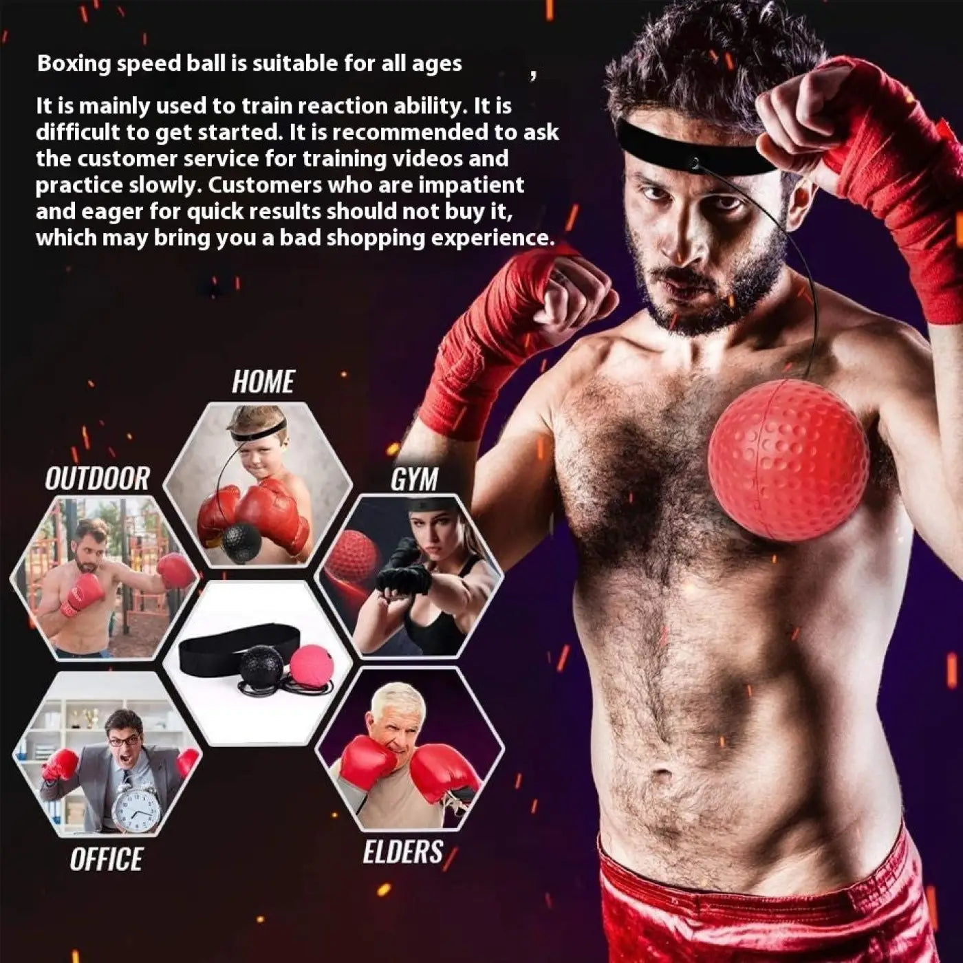 The Ball Depot boxing ball: Vent Exercise Rebound Reaction Ball