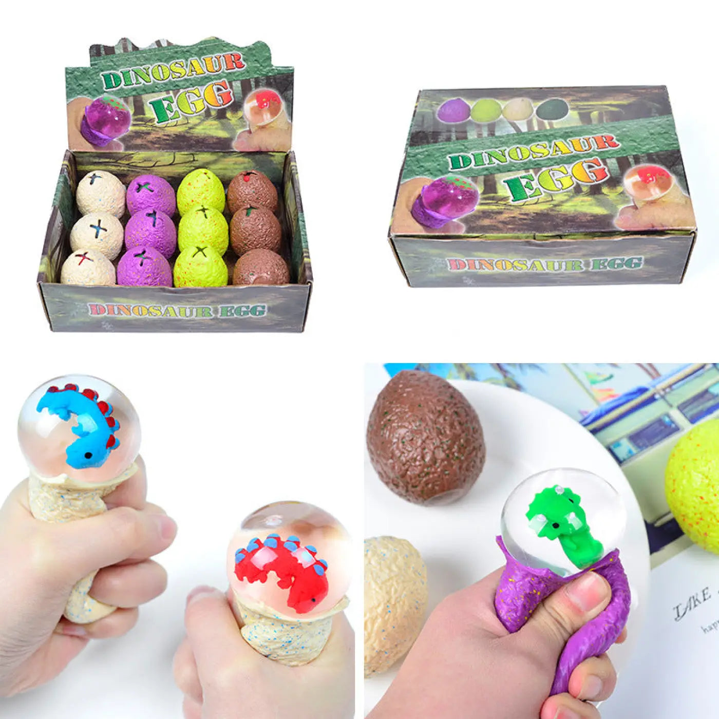 The Ball Depot sensory ball: Water Dino Egg Music Decompression Ball