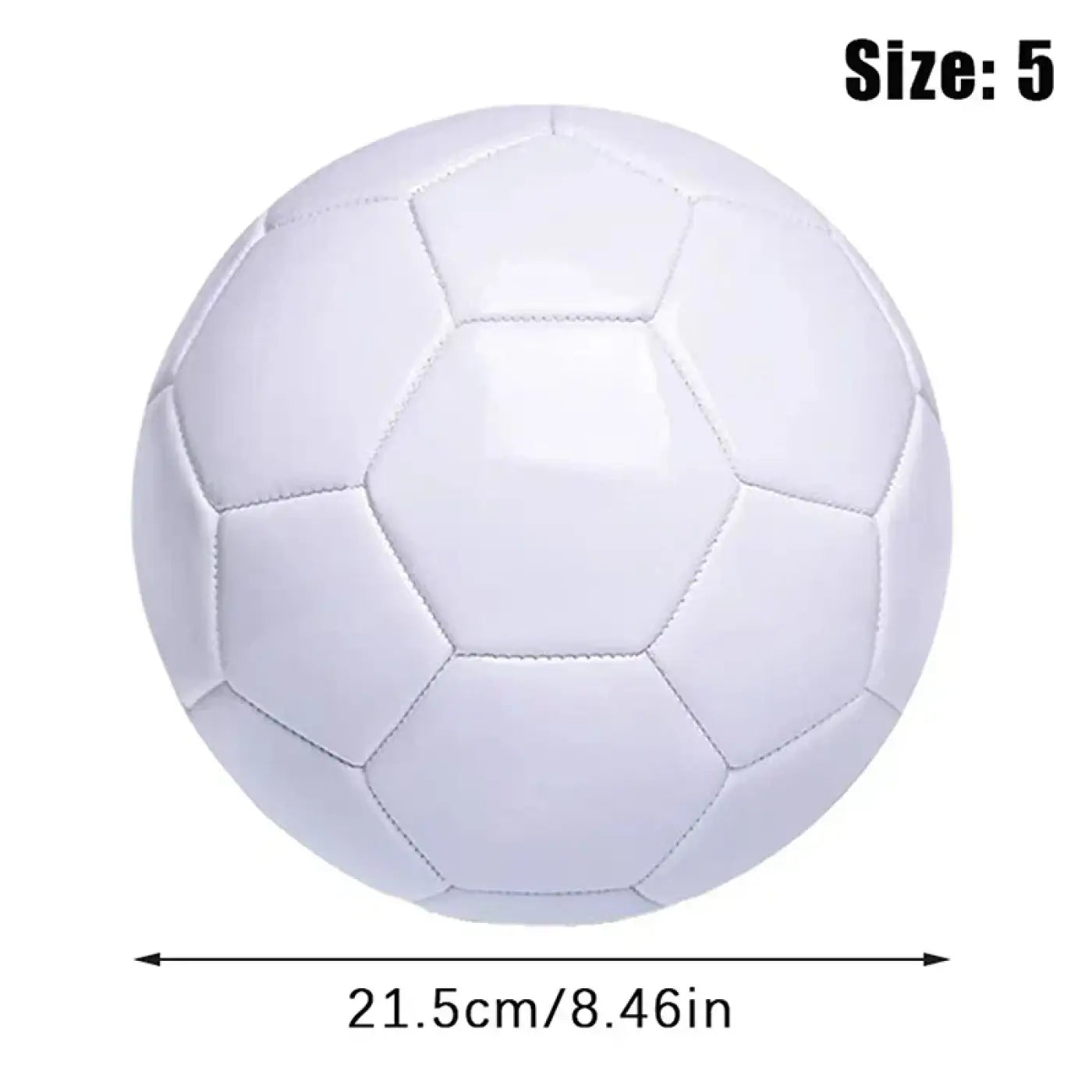 The Ball Depot soccer ball: White Soccer Ball Size 5 Official
