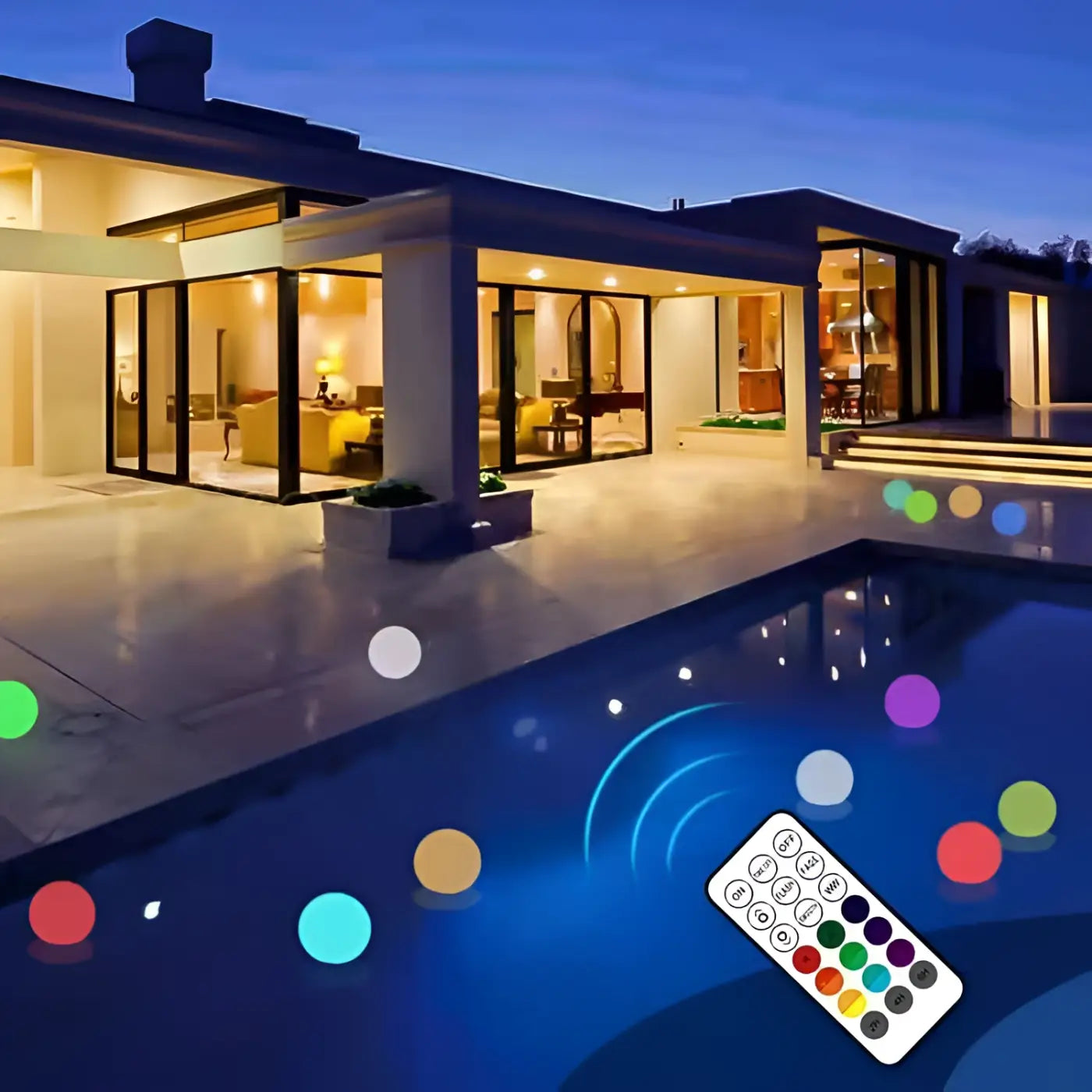 The Ball Depot decorative ball: Wireless Remote Control Outdoor Ball Lamp
