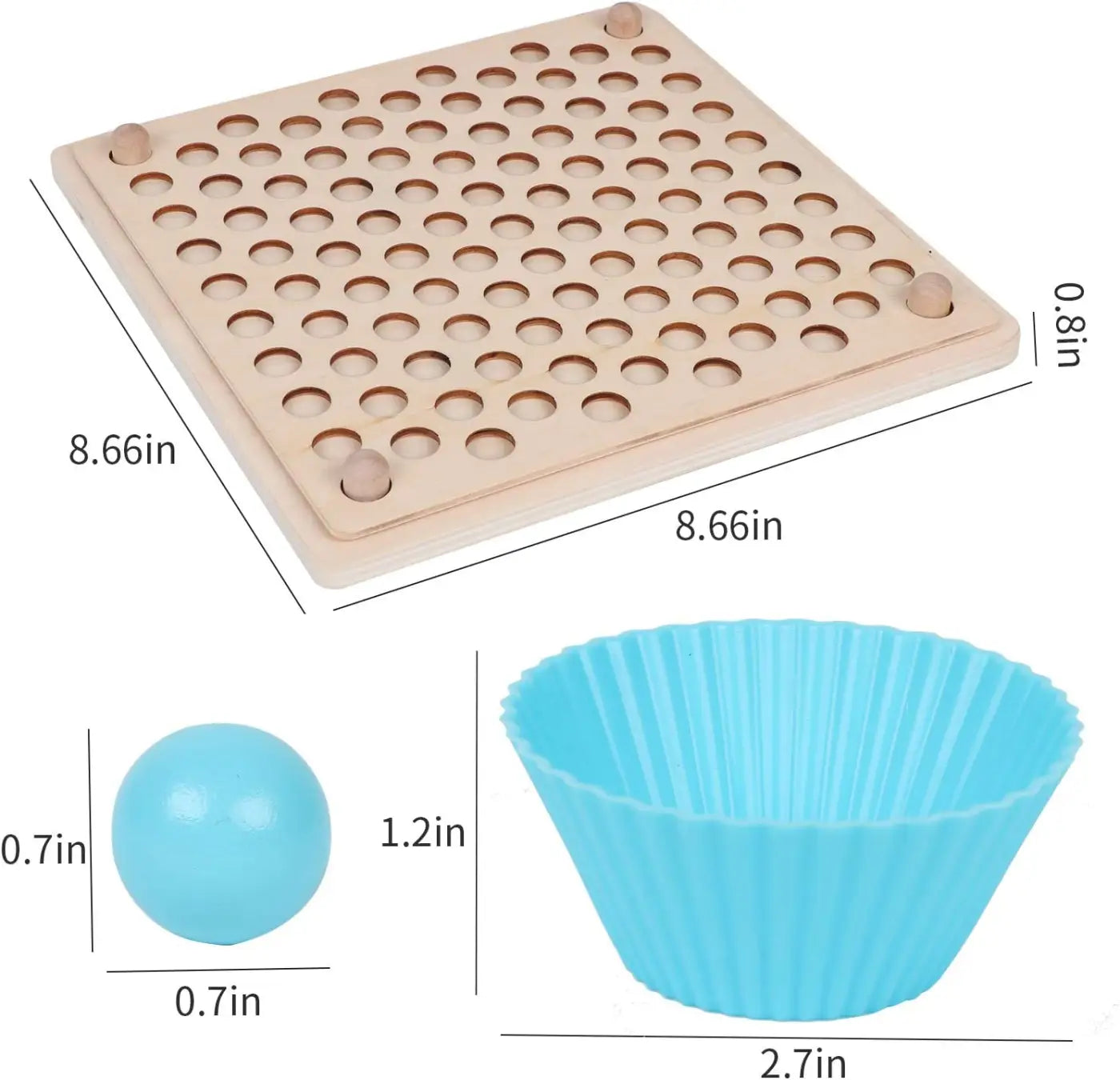Cashymart ball game: Wooden Board Beads Learning Game,