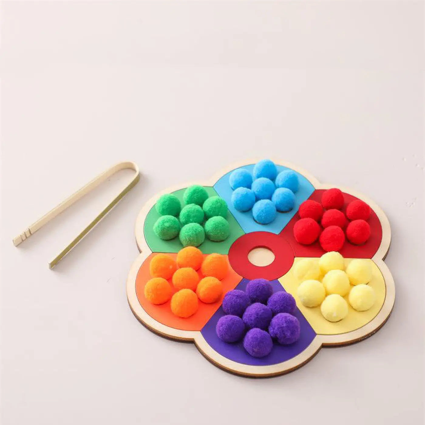 The Ball Depot baby balls: Wooden Children's Early Education Ball Game