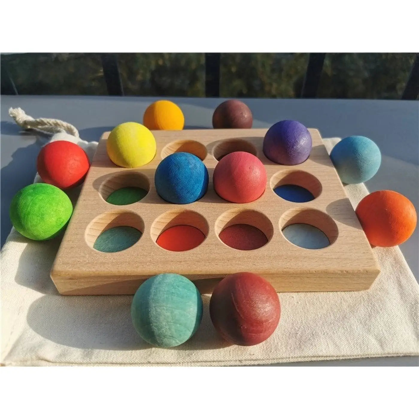 The Ball Depot ball game: Wooden children's track ball smart educational toy