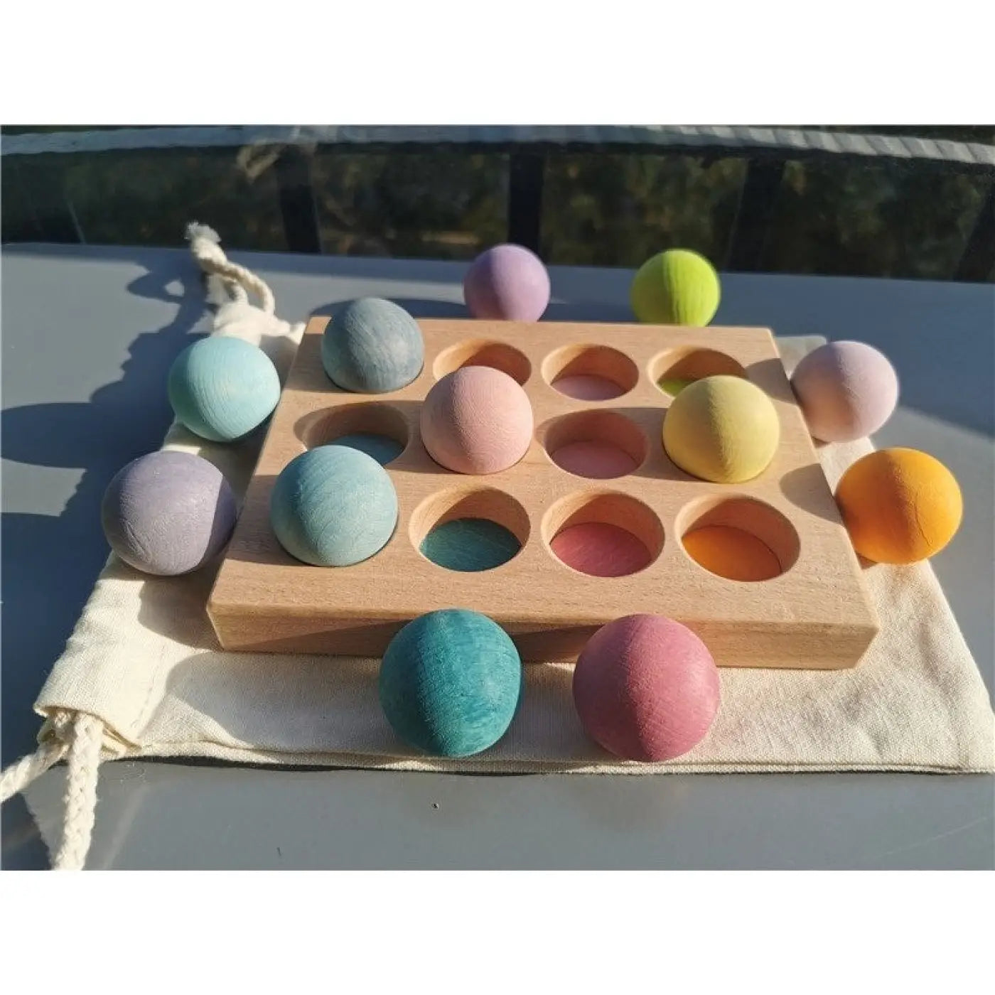 The Ball Depot ball game: Wooden children's track ball smart educational toy