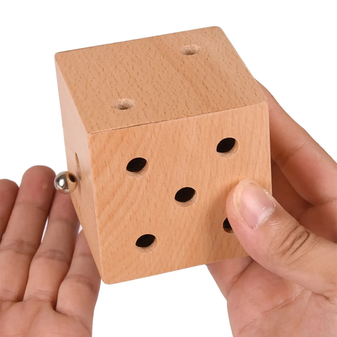 The Ball Depot puzzle ball: Wooden Labyrinth Ball puzzle