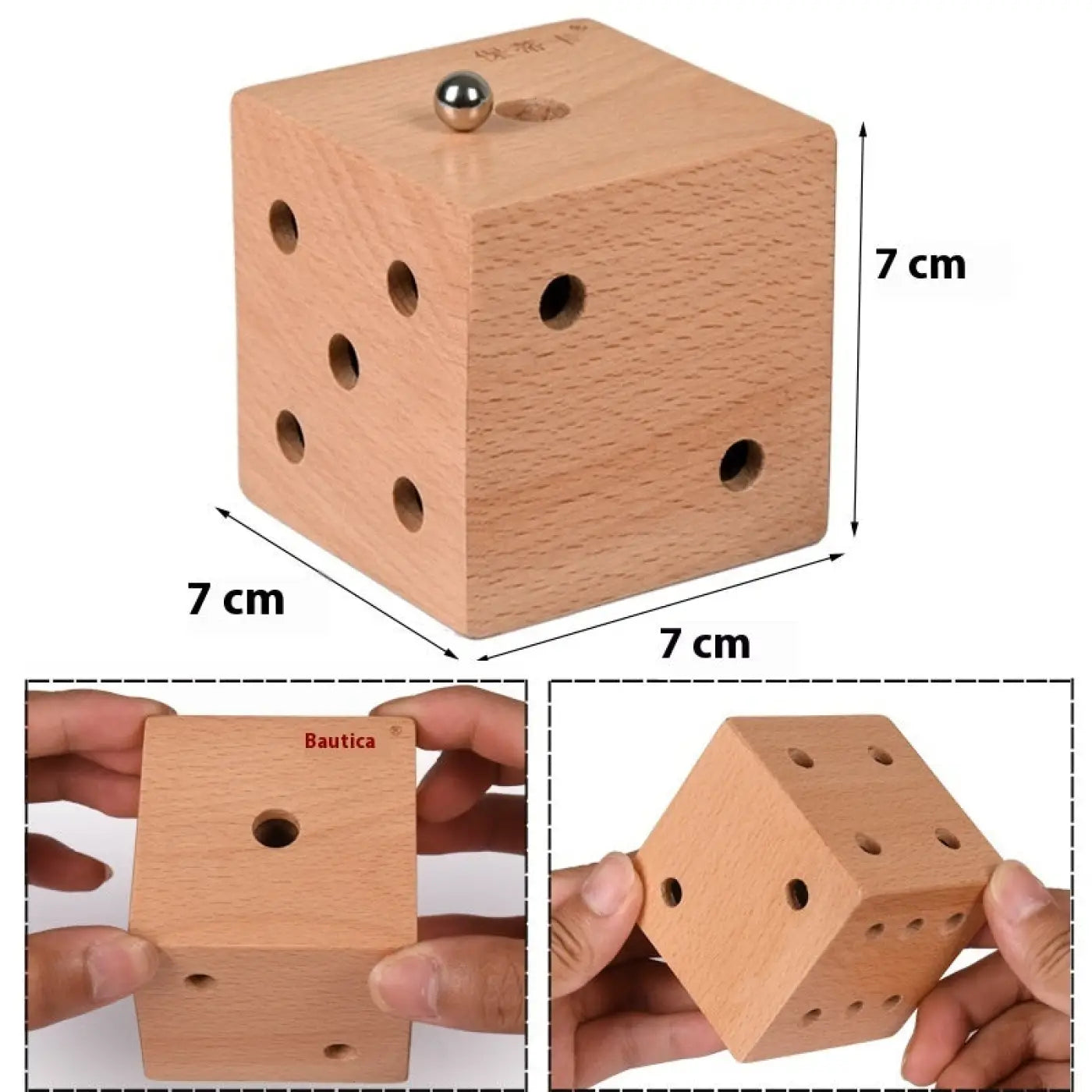 The Ball Depot puzzle ball: Wooden Labyrinth Ball puzzle