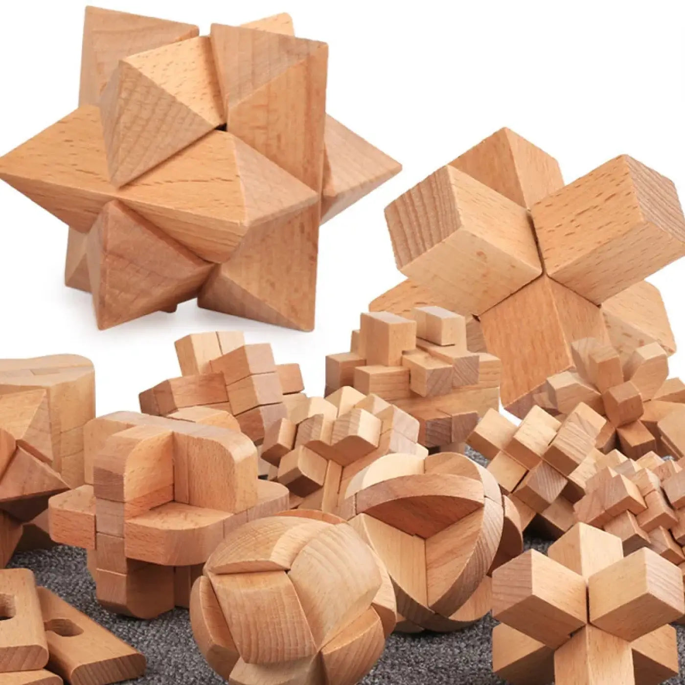 The Ball Depot puzzle ball: Wooden Luban Interlocking Puzzle