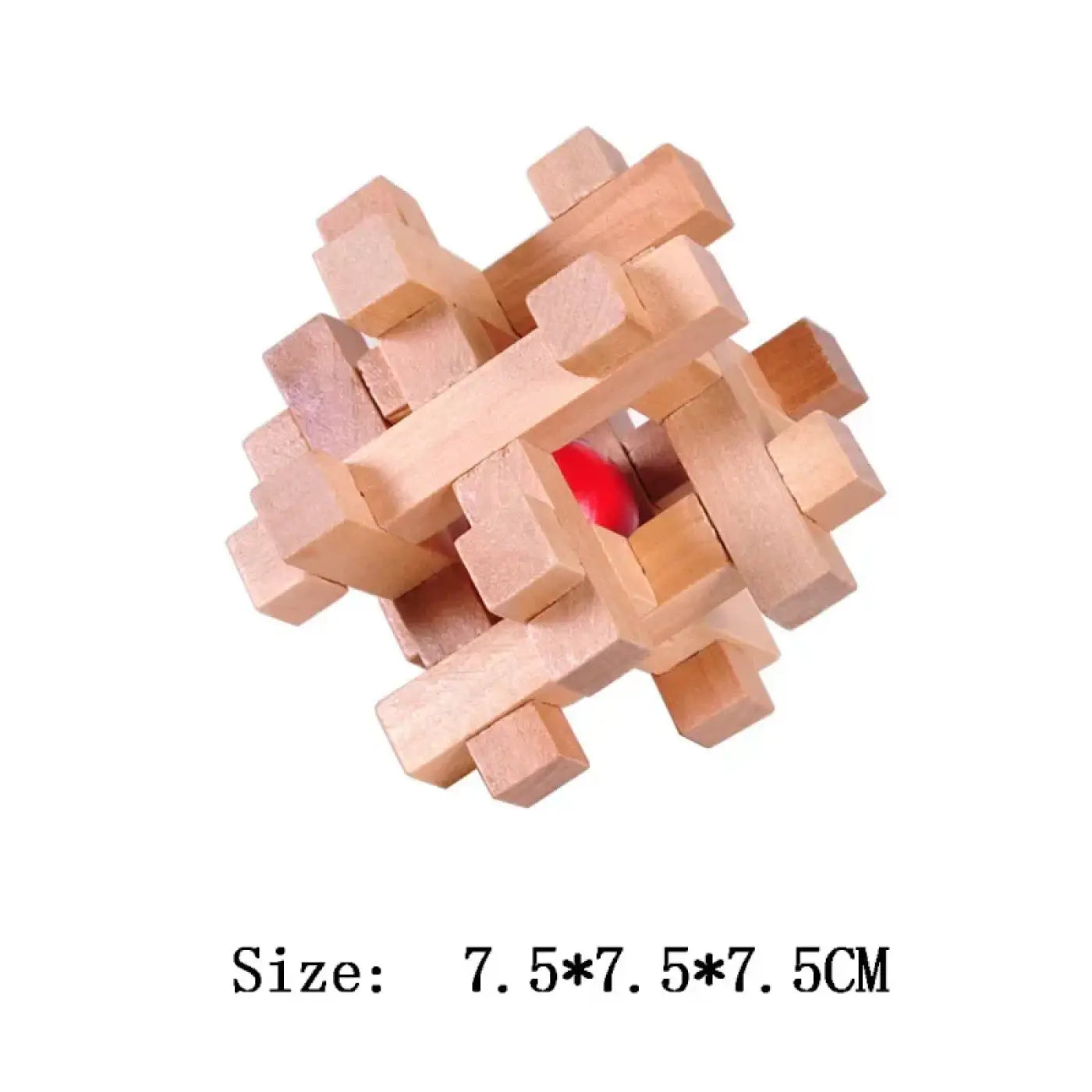 The Ball Depot puzzle ball: Wooden Luban Interlocking Puzzle