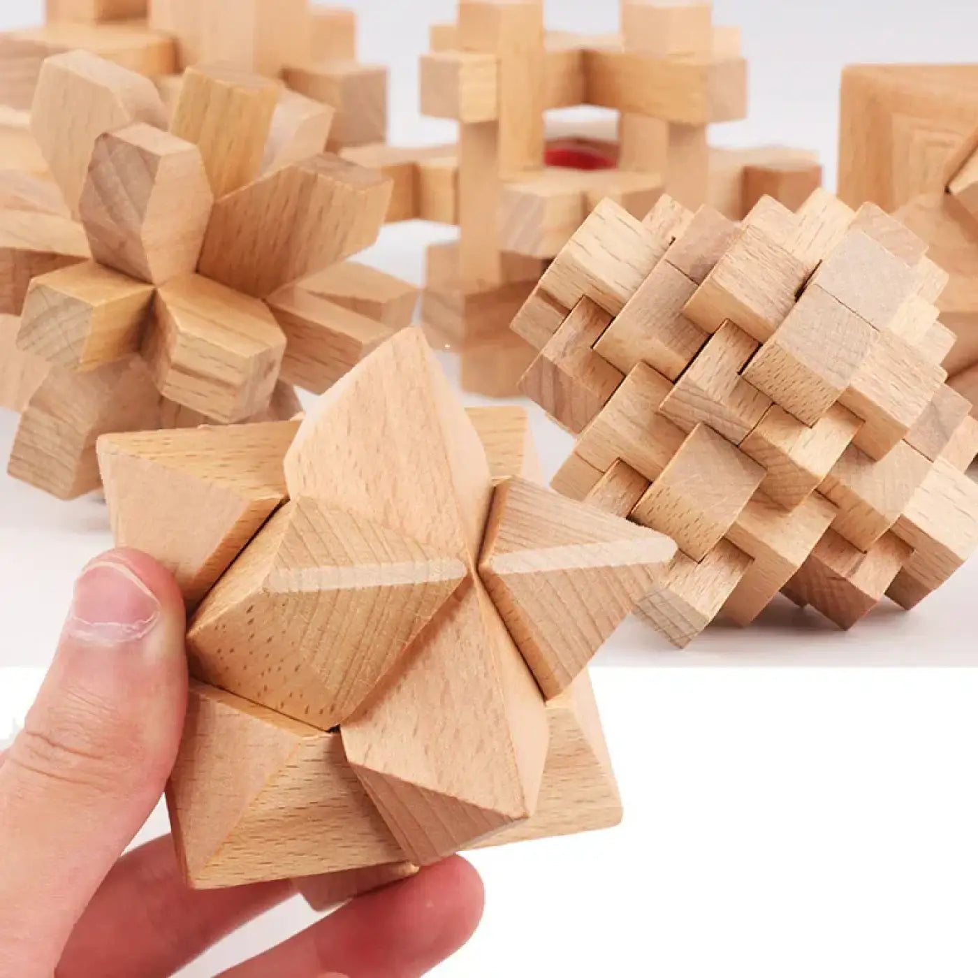 The Ball Depot puzzle ball: Wooden Luban Interlocking Puzzle