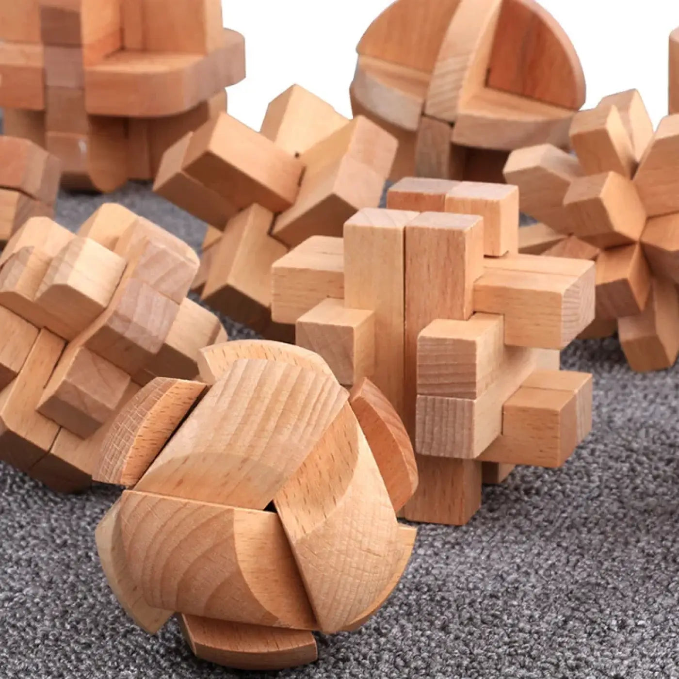 The Ball Depot puzzle ball: Wooden Luban Interlocking Puzzle