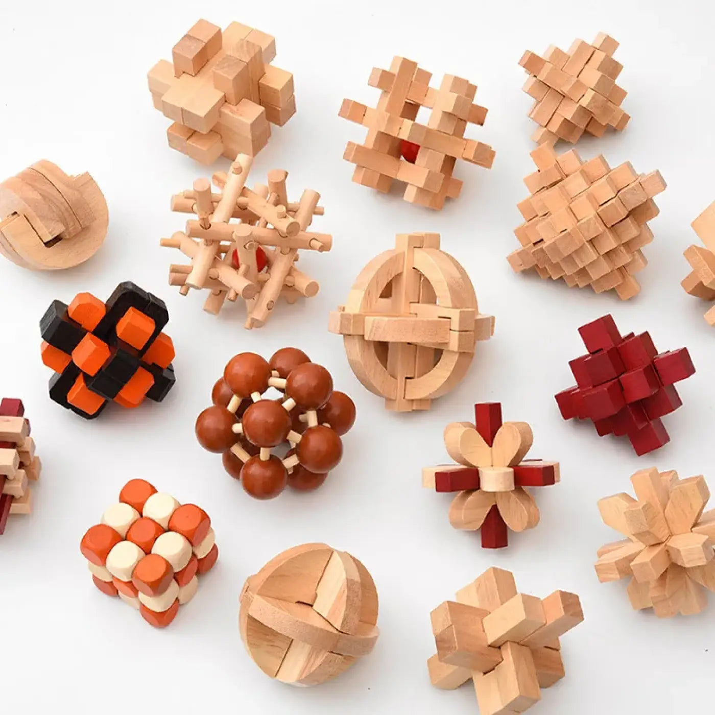The Ball Depot puzzle ball: Wooden Luban Interlocking Puzzle