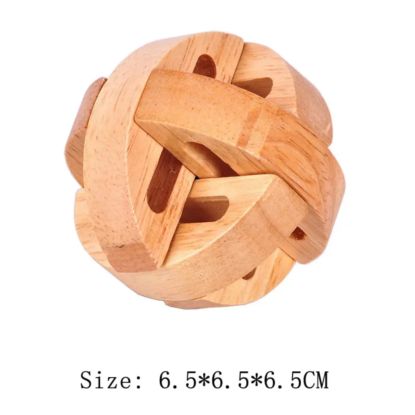 The Ball Depot puzzle ball: Wooden Luban Interlocking Puzzle