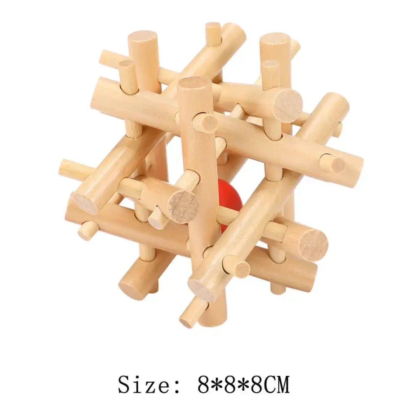 The Ball Depot puzzle ball: Wooden Luban Interlocking Puzzle