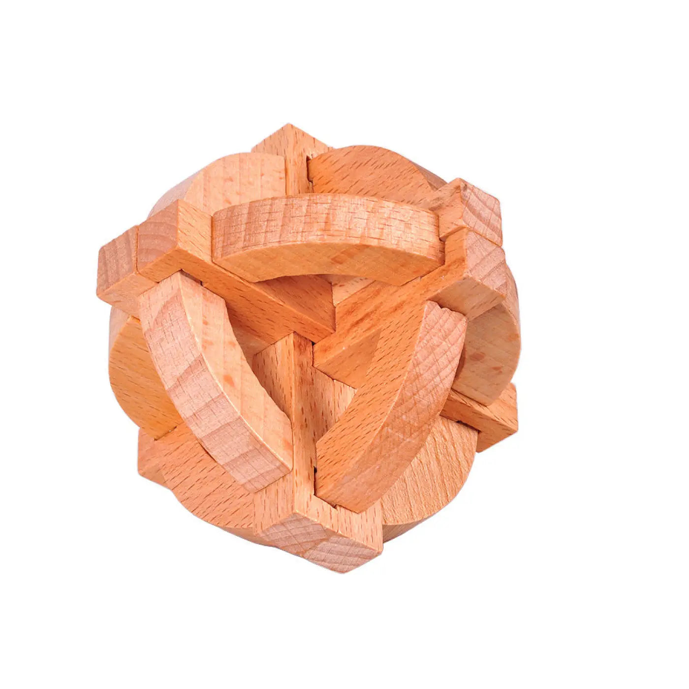 The Ball Depot puzzle ball: Wooden Luban Lock Puzzle Ball
