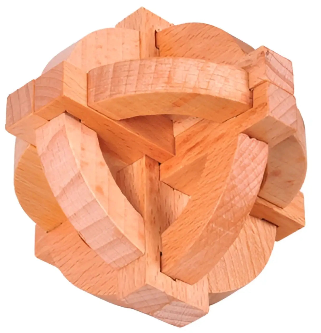 The Ball Depot puzzle ball: Wooden Luban Lock Puzzle Ball