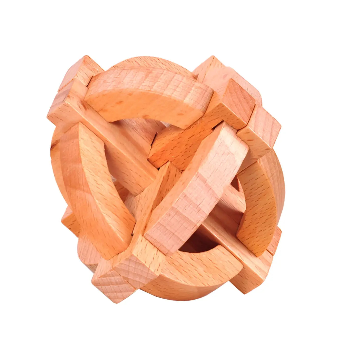 The Ball Depot puzzle ball: Wooden Luban Lock Puzzle Ball