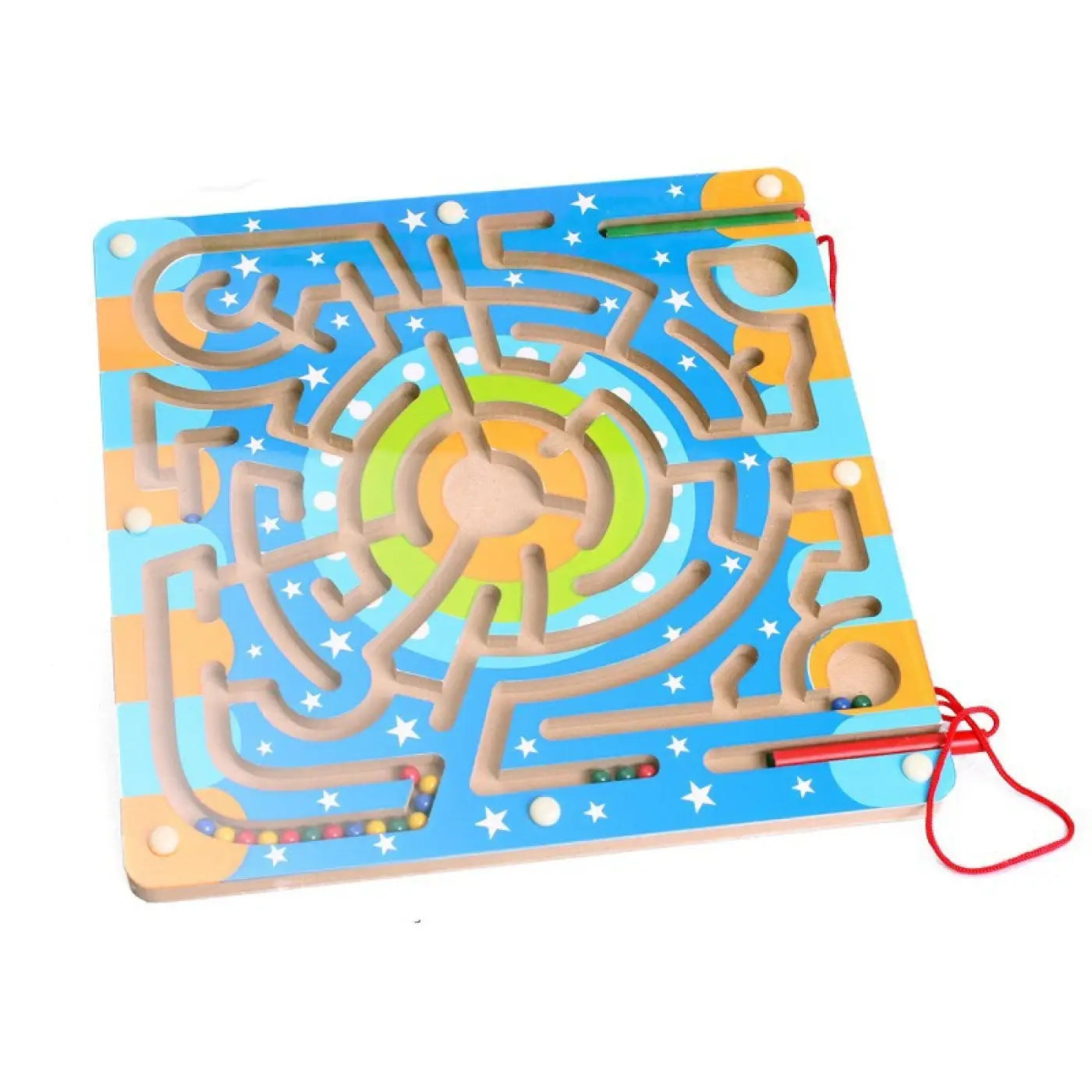 The Ball Depot puzzle ball: Wooden Magnetic Labyrinth Puzzle Ball Game