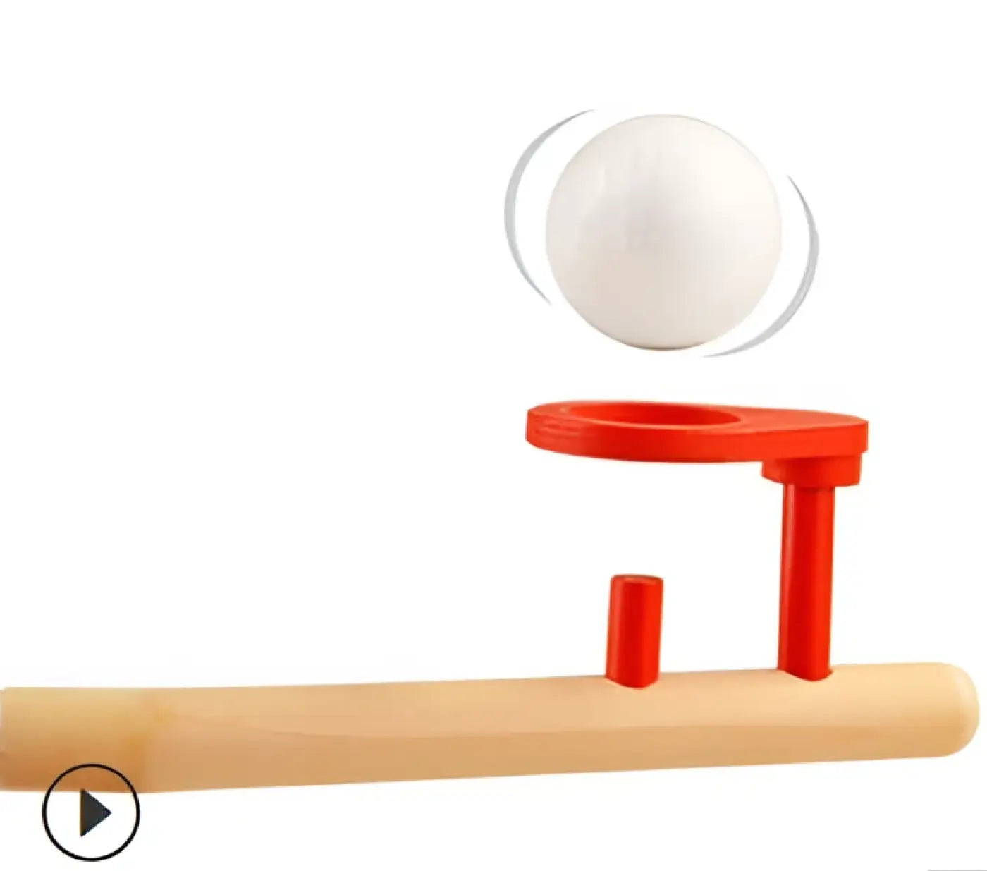 The Ball Depot blowing kids ball: Wooden Suspended Blowing Balls