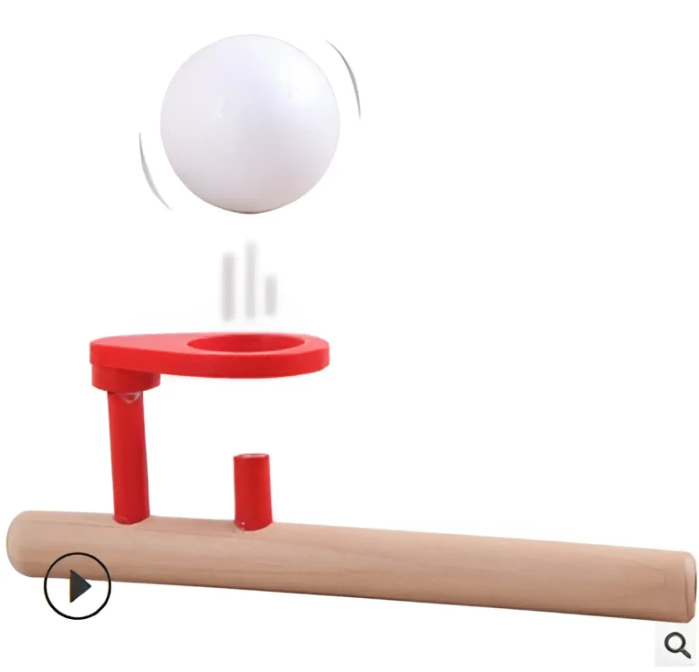 The Ball Depot blowing kids ball: Wooden Suspended Blowing Balls