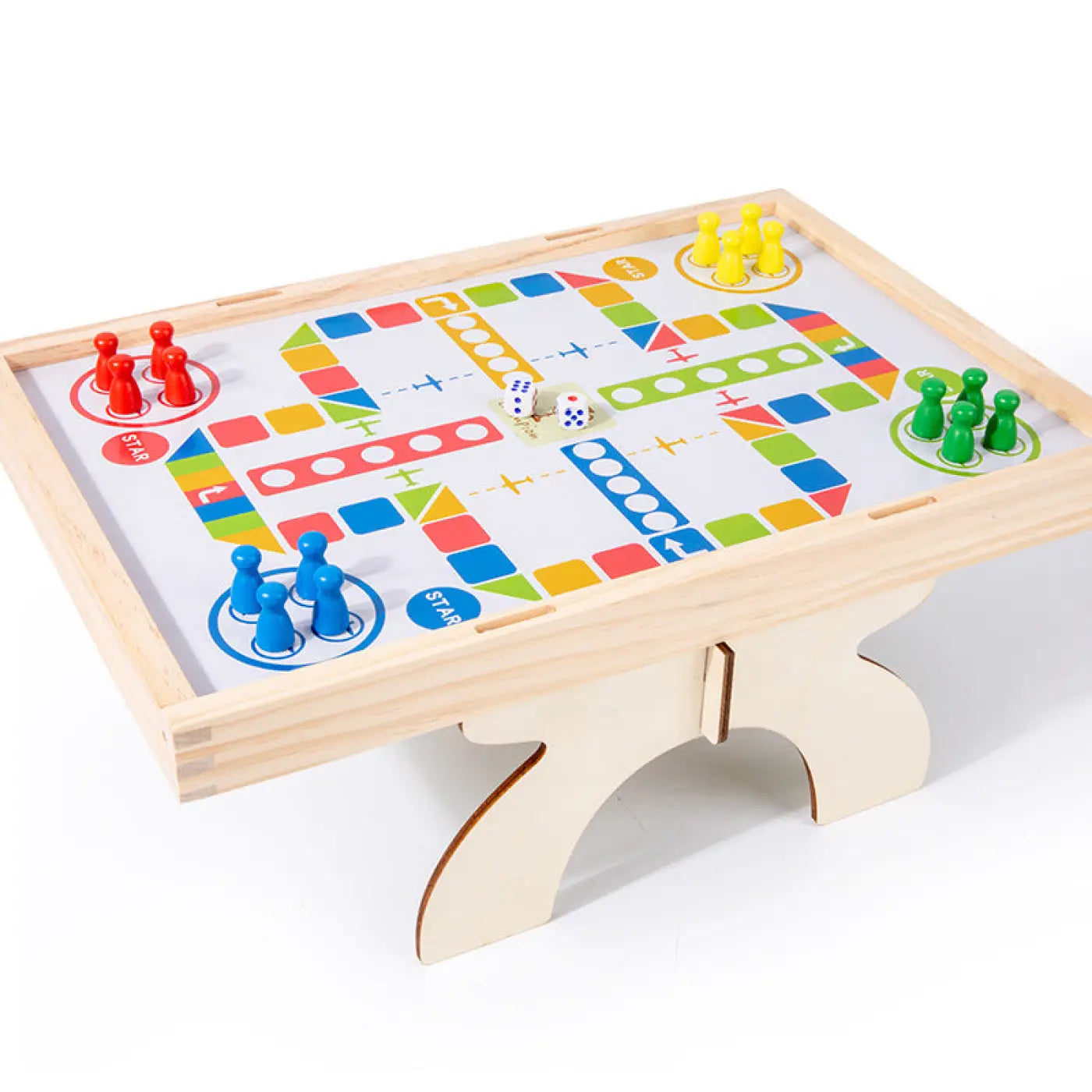 The Ball Depot ball game: Wooden Tabletop Football Children's Soccer Game