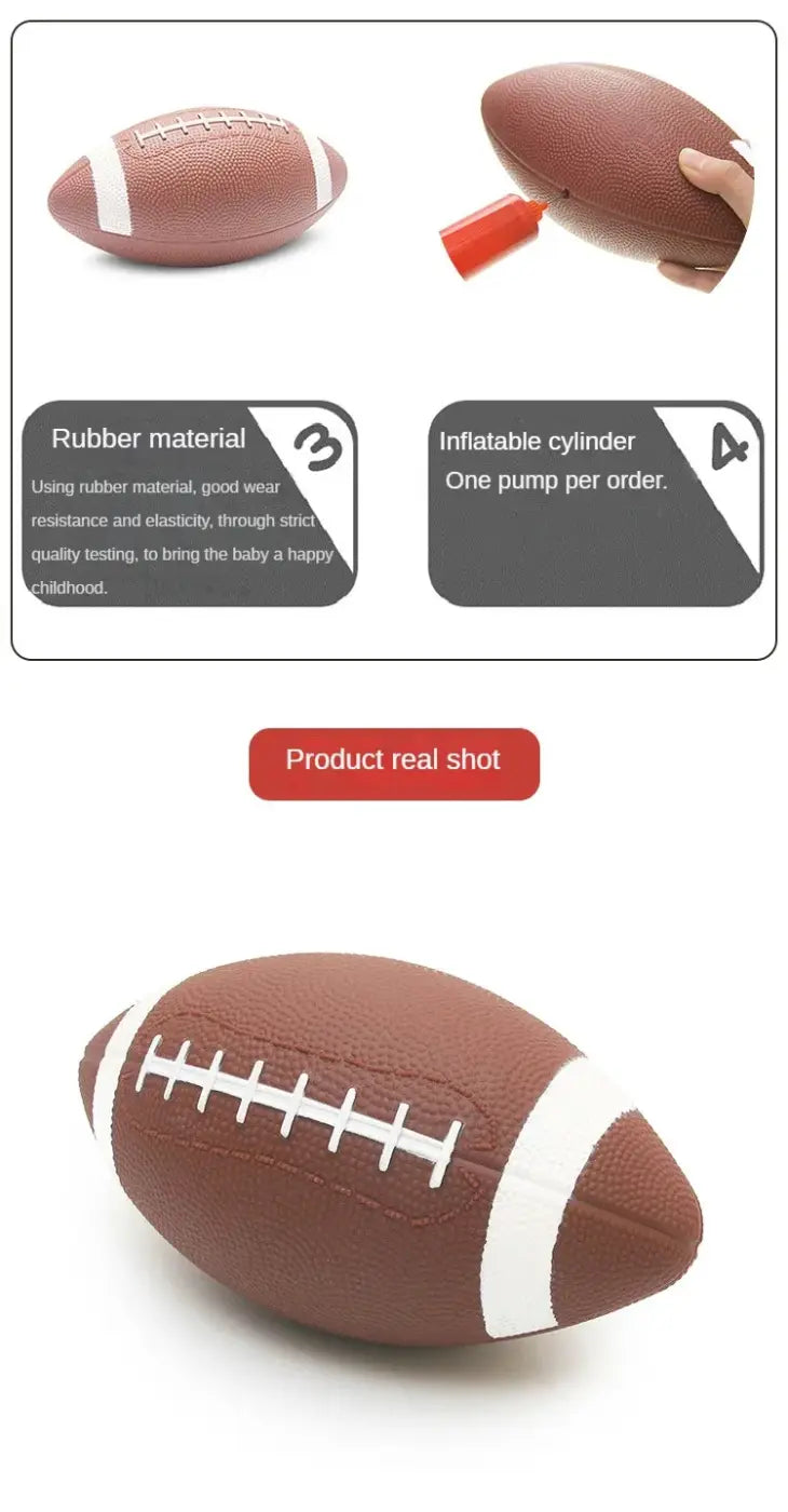 The Ball Depot american football: Youth Inflatable Leather football Toy