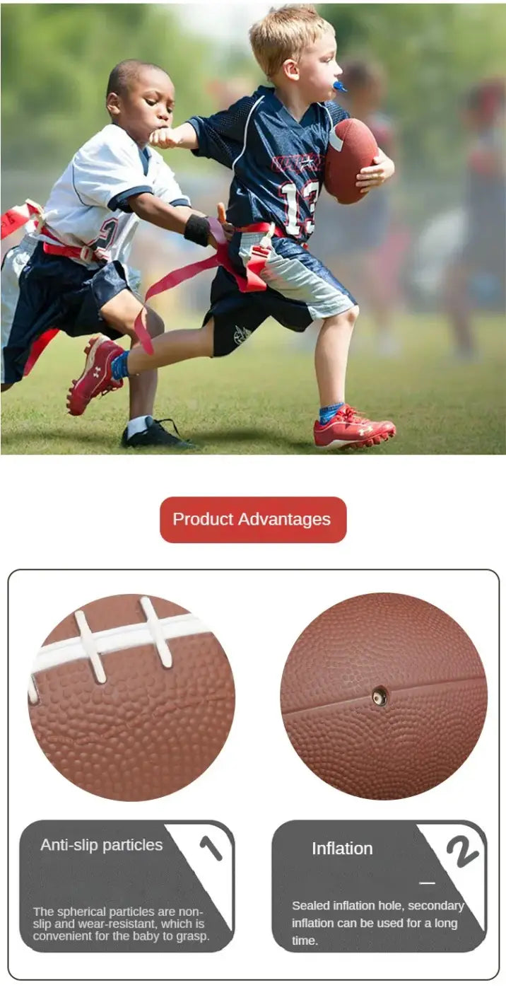 The Ball Depot american football: Youth Inflatable Leather football Toy