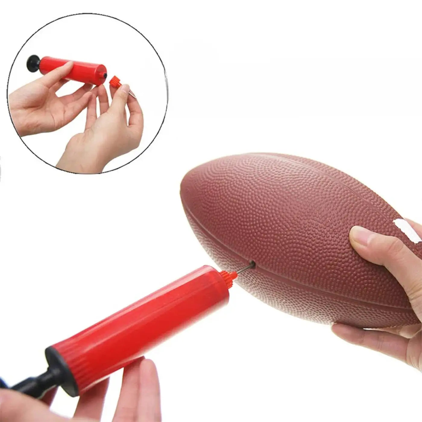 The Ball Depot american football: Youth Inflatable Leather football Toy