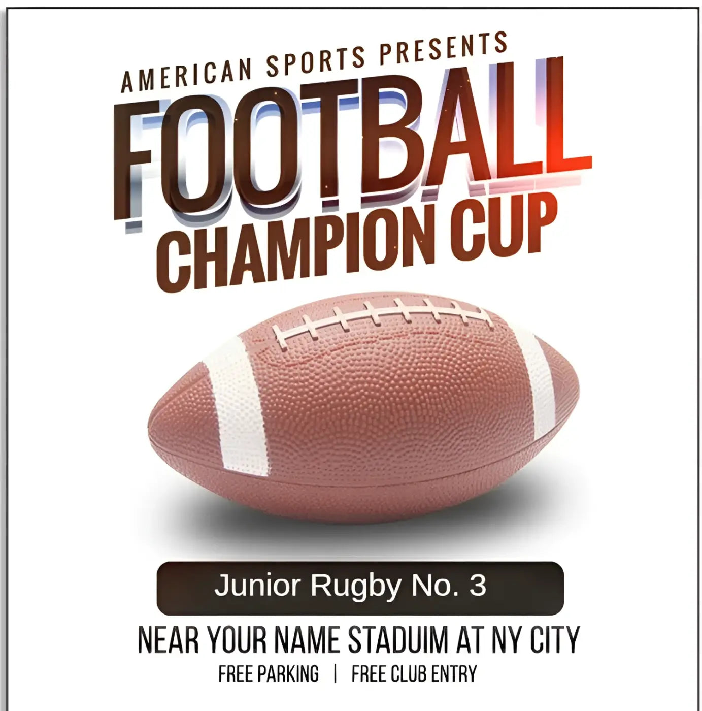 The Ball Depot american football: Youth Inflatable Leather football Toy